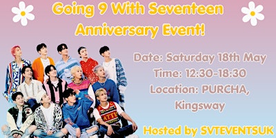 Imagem principal do evento Going 9 With Seventeen (Anniversary  Cupsleeve Event)