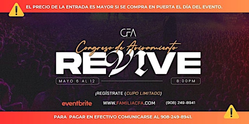 Hauptbild für Congreso de Avivamiento "REVIVE"