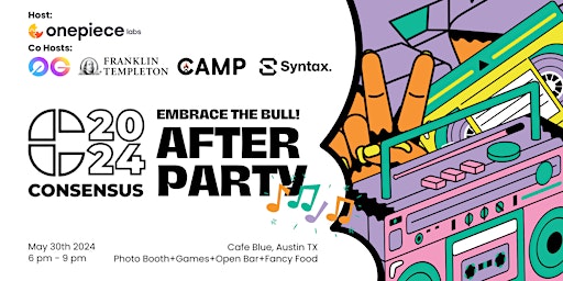 Primaire afbeelding van Embrace The Bull - Consensus24 Afterparty