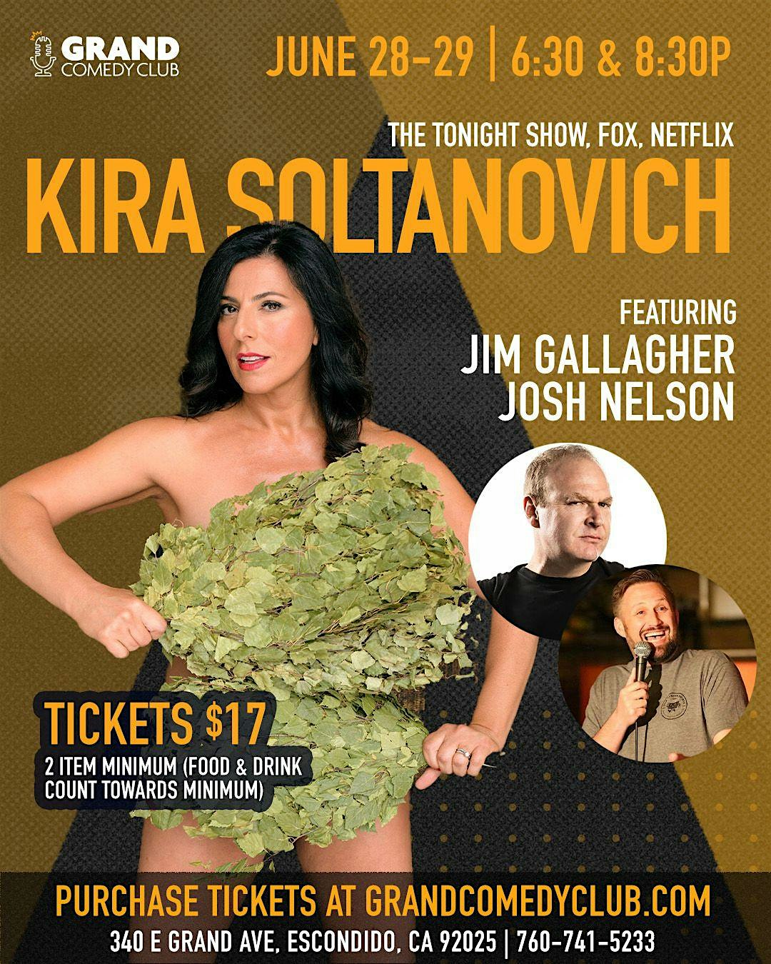 LIVE STAND UP COMEDY SHOW WITH KIRA SOLTANOVICH & FRIENDS!