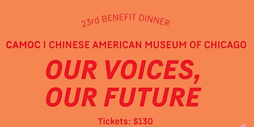 Primaire afbeelding van CAMOC 23rd Benefit Dinner: Our Voices, Our Future