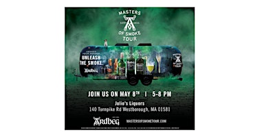 Imagem principal do evento Ardbeg Masters of Smoke Tour Comes to Westborough, Massachusetts