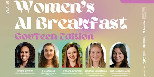 Primaire afbeelding van Women's AI Breakfast - GovTech Edition