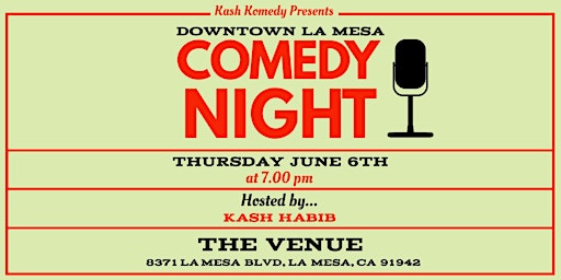 Hauptbild für Comedy Night in La Mesa