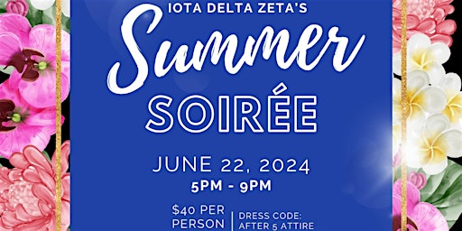 Iota Delta Zeta 's Summer Soiree primary image
