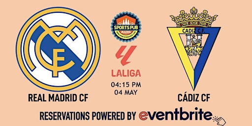Real Madrid v Cadiz | LaLiga - Sports Pub La Latina primary image