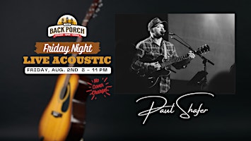 Imagem principal do evento Friday Night LIVE Acoustic with Paul Shafer