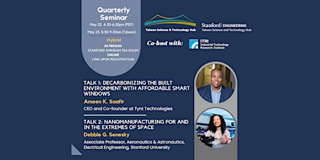 Material Science Innovations  on Earth and in Space - Taiwan ST Hub Q2 Seminar
