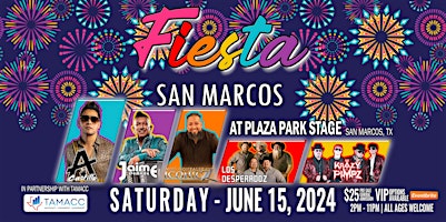 Image principale de Fiesta San Marcos | June 15, 2024 | San Marcos, TX