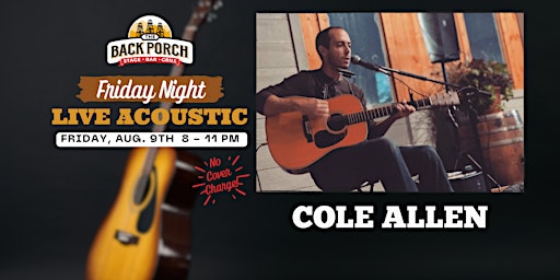 Immagine principale di Friday Night LIVE Acoustic with Cole Allen 