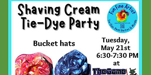 Imagem principal do evento Bucket Hat Shaving Cream Tie-Dye Class