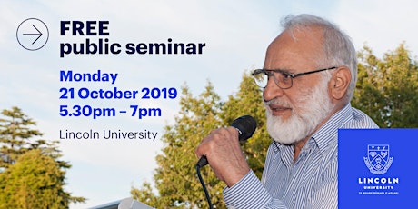 Dr. Hanif Quazi - 'The Role of the Lincoln Science Community in the Making of Multicultural New Zealand.' primary image