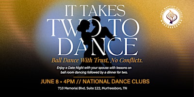 Ball Dance with Trust, No Conflicts. It Takes 2 to Dance!!