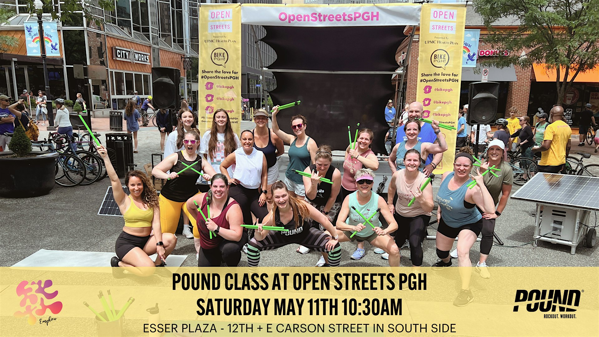 POUND\u00ae Class at Open Streets PGH!