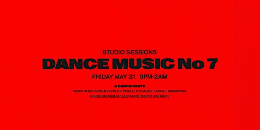 Imagen principal de Studio Sessions: DANCE MUSIC 7