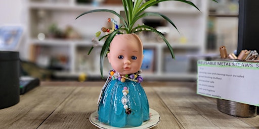Imagen principal de Sip & Make: Doll Head Planters (with LIVE plants)