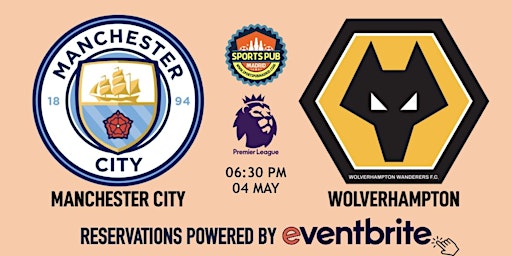 Imagem principal do evento Manchester City v Wolves | Premier League - Sports Pub La Latina