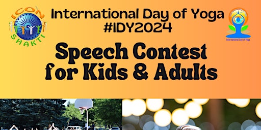 Free Yoga Speech Contest for Adults and Kids primary image