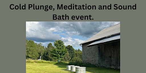 Image principale de Cold plunge, meditation and sound bath event