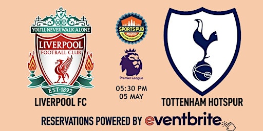 Hauptbild für Liverpool v Tottenham Hotspur | Premier League - Sports Pub La Latina