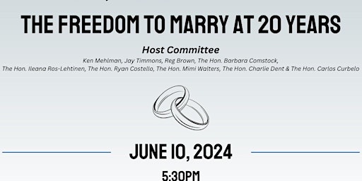 Imagem principal do evento Policy, Progress, and Precedent: The Freedom to Marry at 20 Years