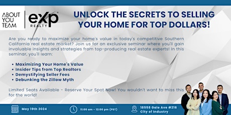 Unlock the Secrets to Selling Your Home for Top Dollars!