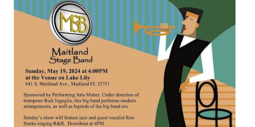 Imagem principal do evento Maitland Stage Band Swings at the Venue