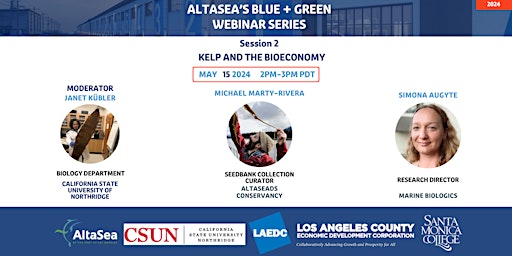 Blue + Green Session 2: Kelp and the Bioeconomy