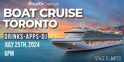 Primaire afbeelding van WealthGenius Sunset All White Boat Cruise - Toronto - July 25 2024