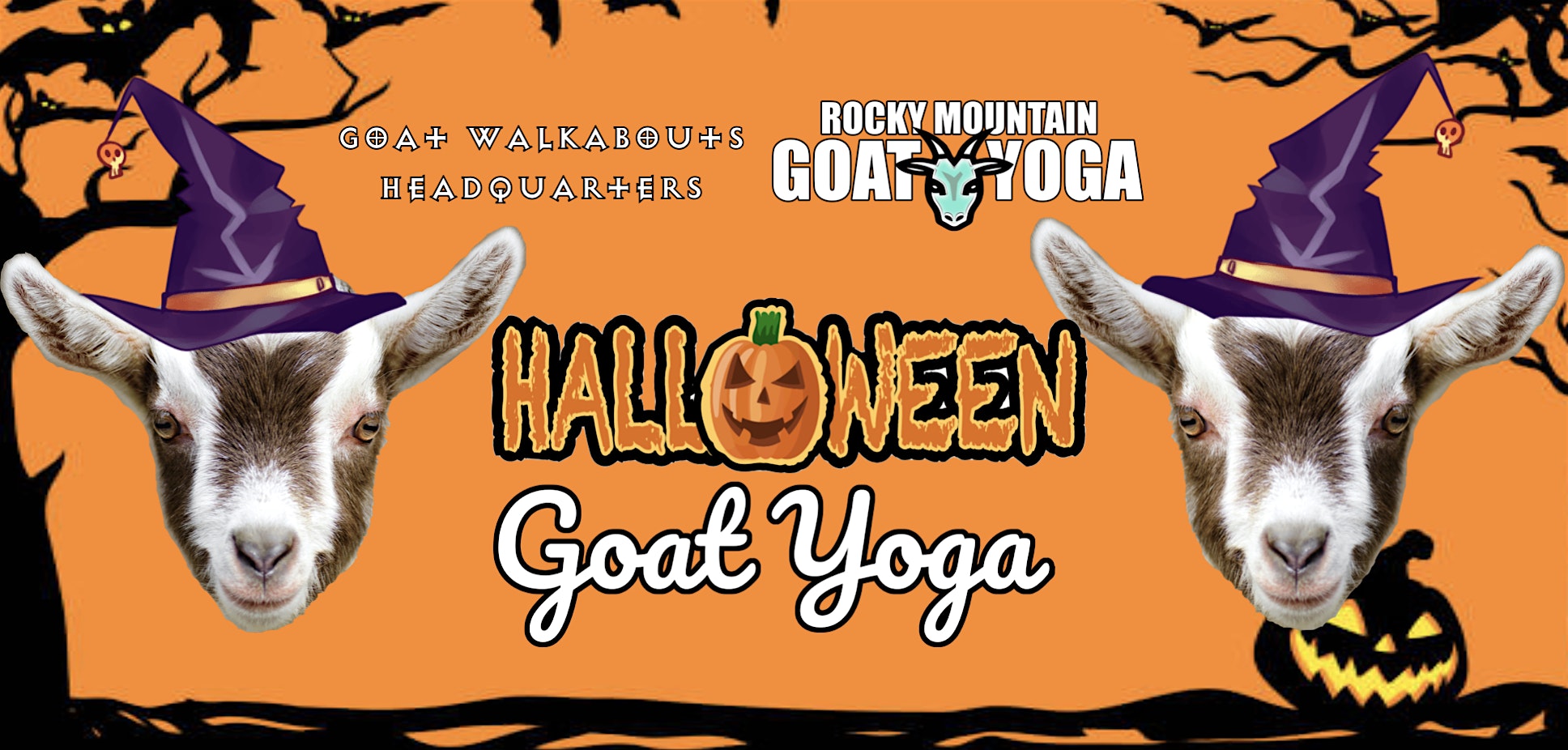 Halloween Goat Yoga - October 12th (GOAT WALKABOUTS HEADQUARTERS)