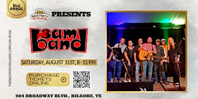 Image principale de Gladewater native 3 AM Band performs LIVE at The Back Porch!