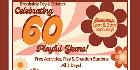 Brookside Toy & Science turns 60!!