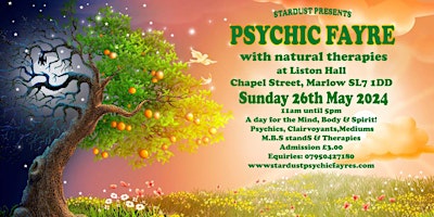 Imagen principal de Psychic  Fayre with Natural Therapies in Marlow