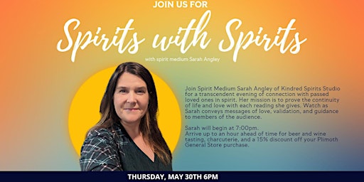 Imagem principal do evento Spirits with Spirits, with Spirit Medium Sarah Angley