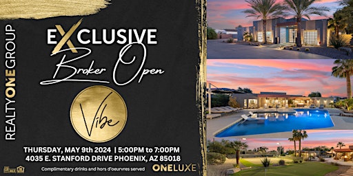 Primaire afbeelding van BROKER OPEN | 4035 E. STANFORD DR | MAY 9TH 5PM-7PM