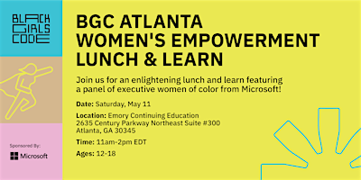 Primaire afbeelding van BGC Atlanta: Women's Empowerment Lunch & Learn