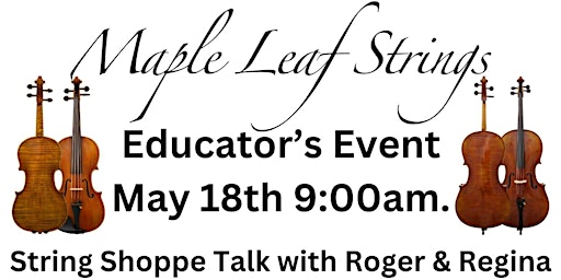 Imagem principal do evento String Shoppe Talk with Roger & Regina