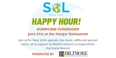 Image principale de Sol Relief Happy Hour Fundraiser