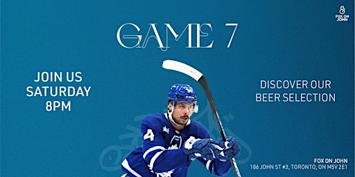 Hauptbild für Toronto Maple Leafs vs Bruins Game 7 Watch Party