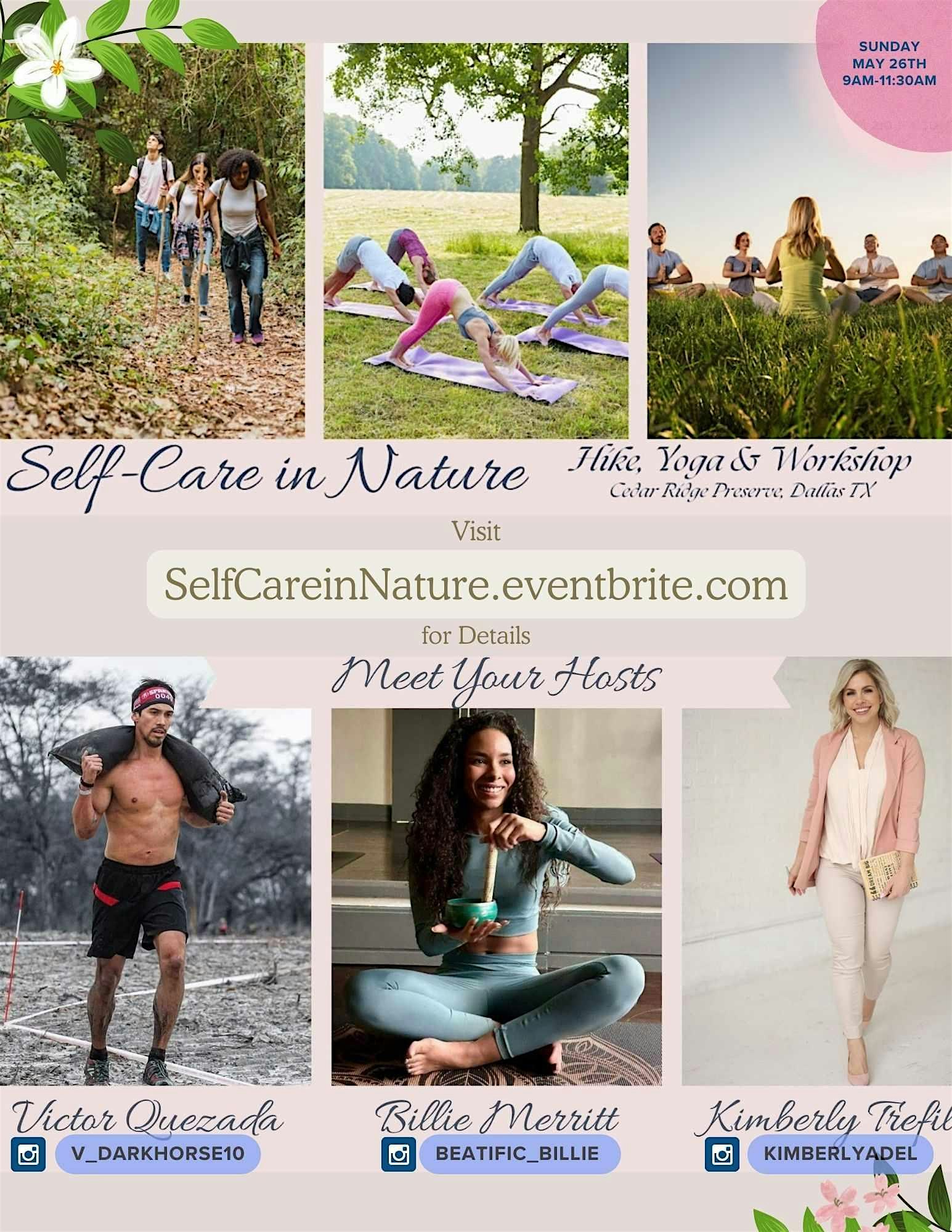 Self-Care Series: Self-Care in Nature with a Hike, Yoga & Workshop