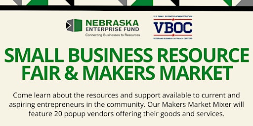 Primaire afbeelding van Small Business Partner Resource Fair & Maker's Market