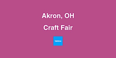 Imagem principal do evento Craft Fair - Akron