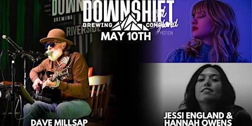 Imagem principal do evento Dave Millsap, Jessi England and Hannah Owens live at Downshift Riverside
