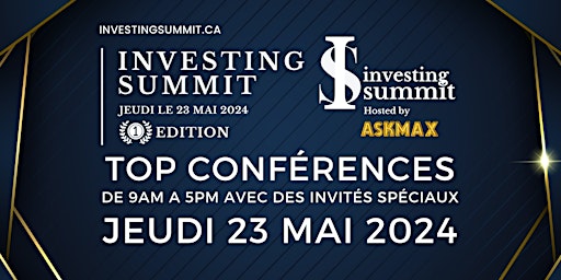 INVESTING SUMMIT - 1ERE EDITION primary image