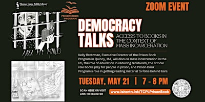 Imagem principal de Democracy Talks: Access to Books in the Context of Mass Incarceration