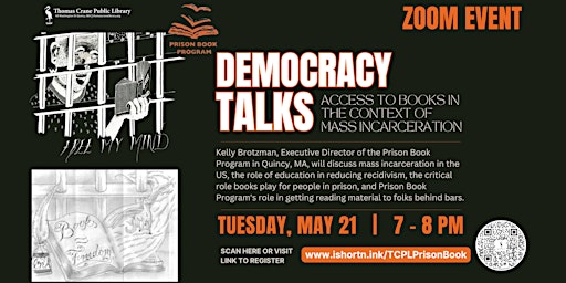 Imagen principal de Democracy Talks: Access to Books in the Context of Mass Incarceration
