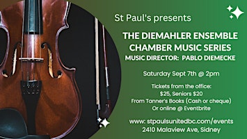 Imagem principal do evento St Paul's presents: DieMahler Ensemble Chamber Music Series