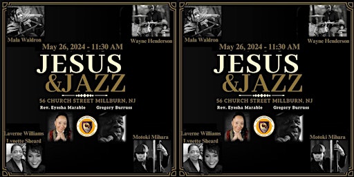 Imagen principal de Jesus and Jazz feat Mala Waldron Trio w Wayne Henderson and Motoki Mihara