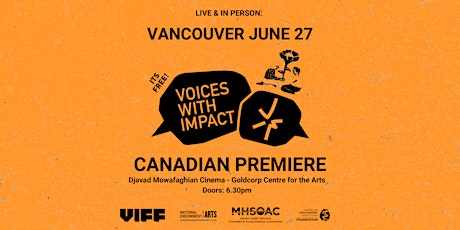Voices With Impact 2024: Mental Health Film Premiere (In-person Vancouver)