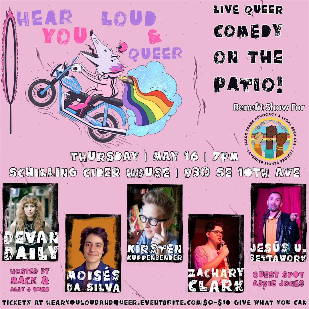 Queer Comedy on the Patio!